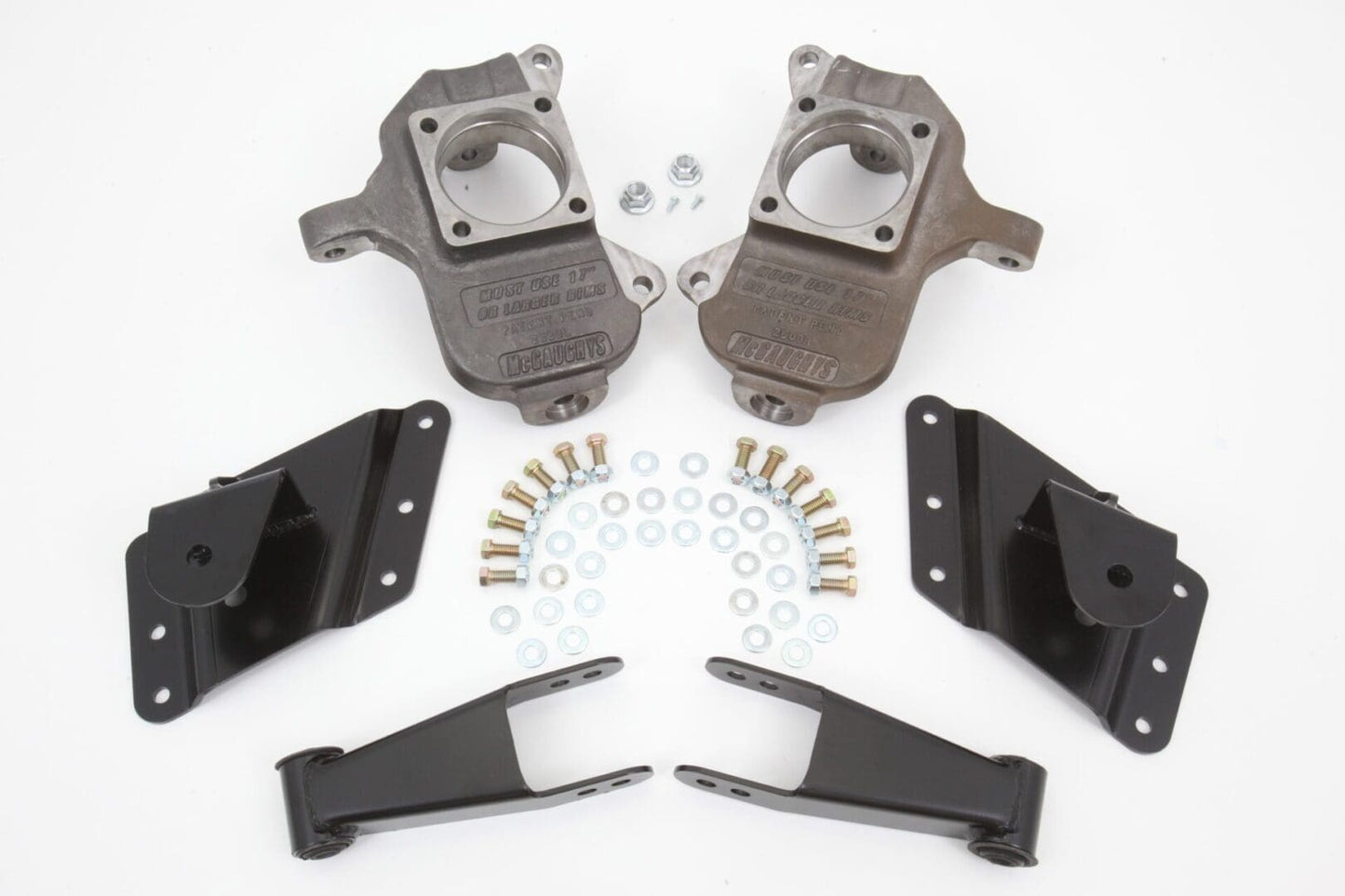 2/3-5 Inch Spindle Lowering Kit 2002-2010 Silverado/Sierra 2500/3500 2WD/4WD