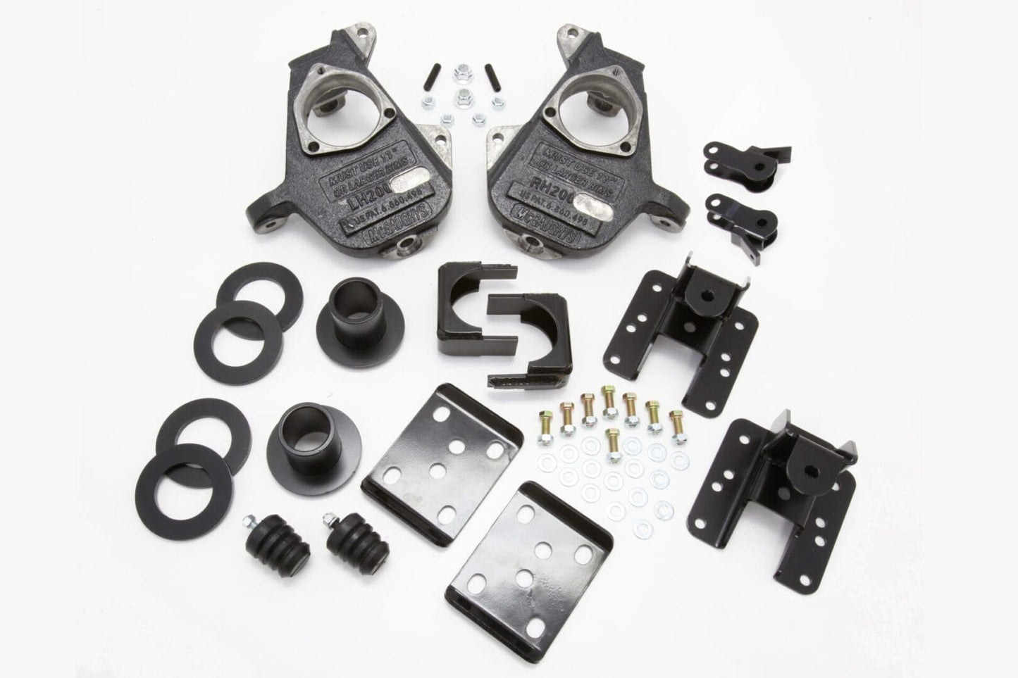 3-4/5-6 Inch Spindle/Flip Kit Lowering Kit 2007-2013 Silverado/Sierra 1500 2WD