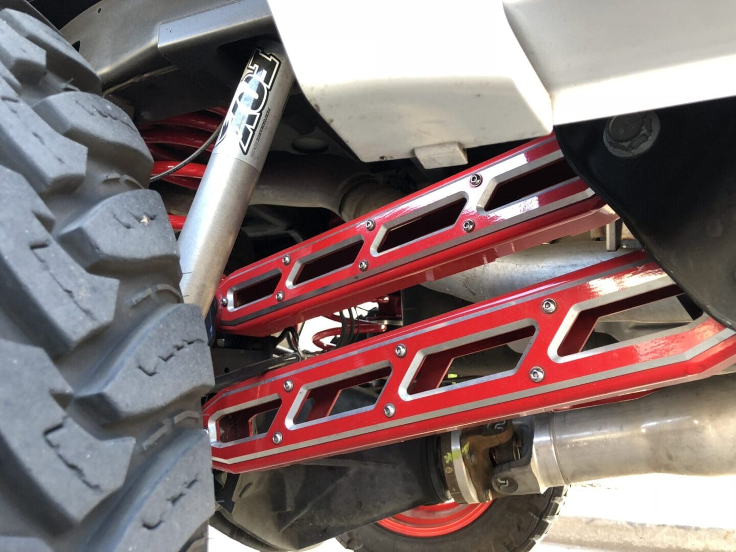 Rear Boxed 4-Link w/Raw Billet Face Plates 2014-2026 Dodge Ram 2500 8 and 10 Inch Lift Kits Black