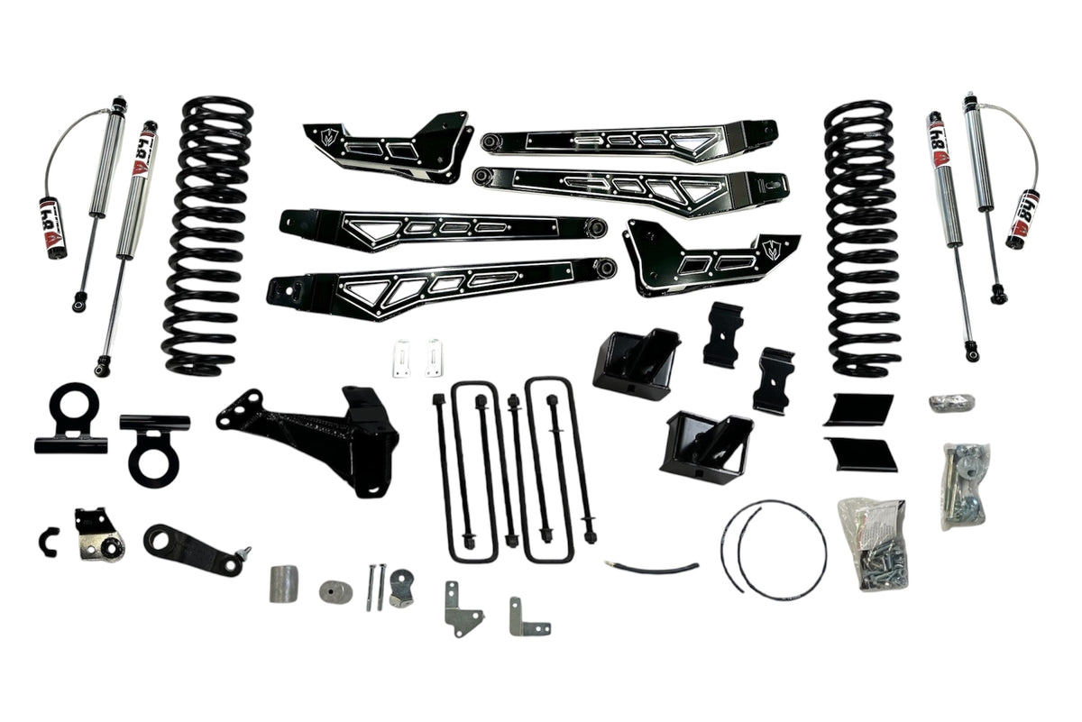 4.5 Inch Premium Lift Kit S/S Black w/4-Link 2023-2026 Ford F250 4WD - 57405