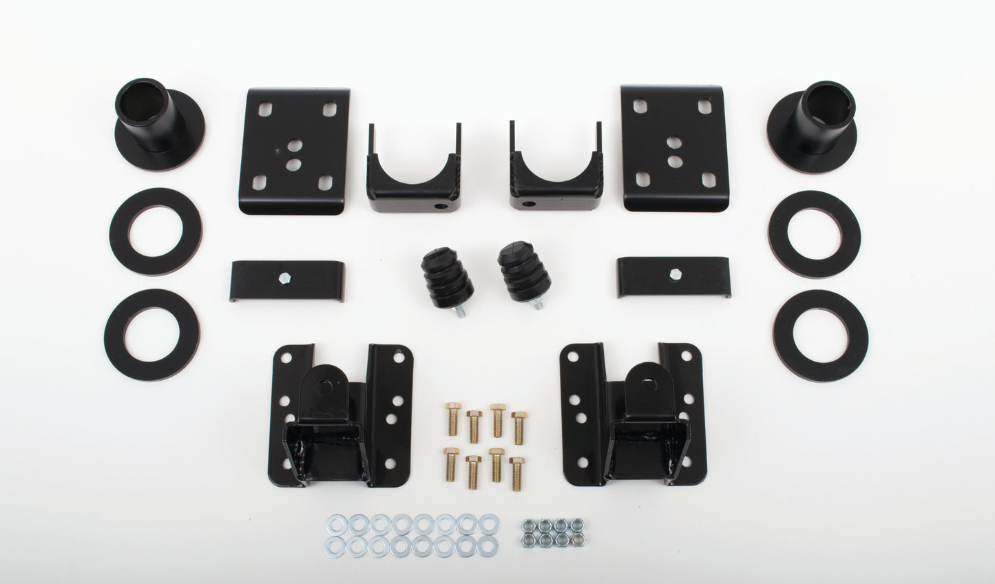 2014-18 GM TRUCK (1/2 ton) (2WD, ALL CABS) 2/4" Econ. Drop Kit (Adj. Strut Ring Kit, Flip Kit, & Adj. Rear Hangers)