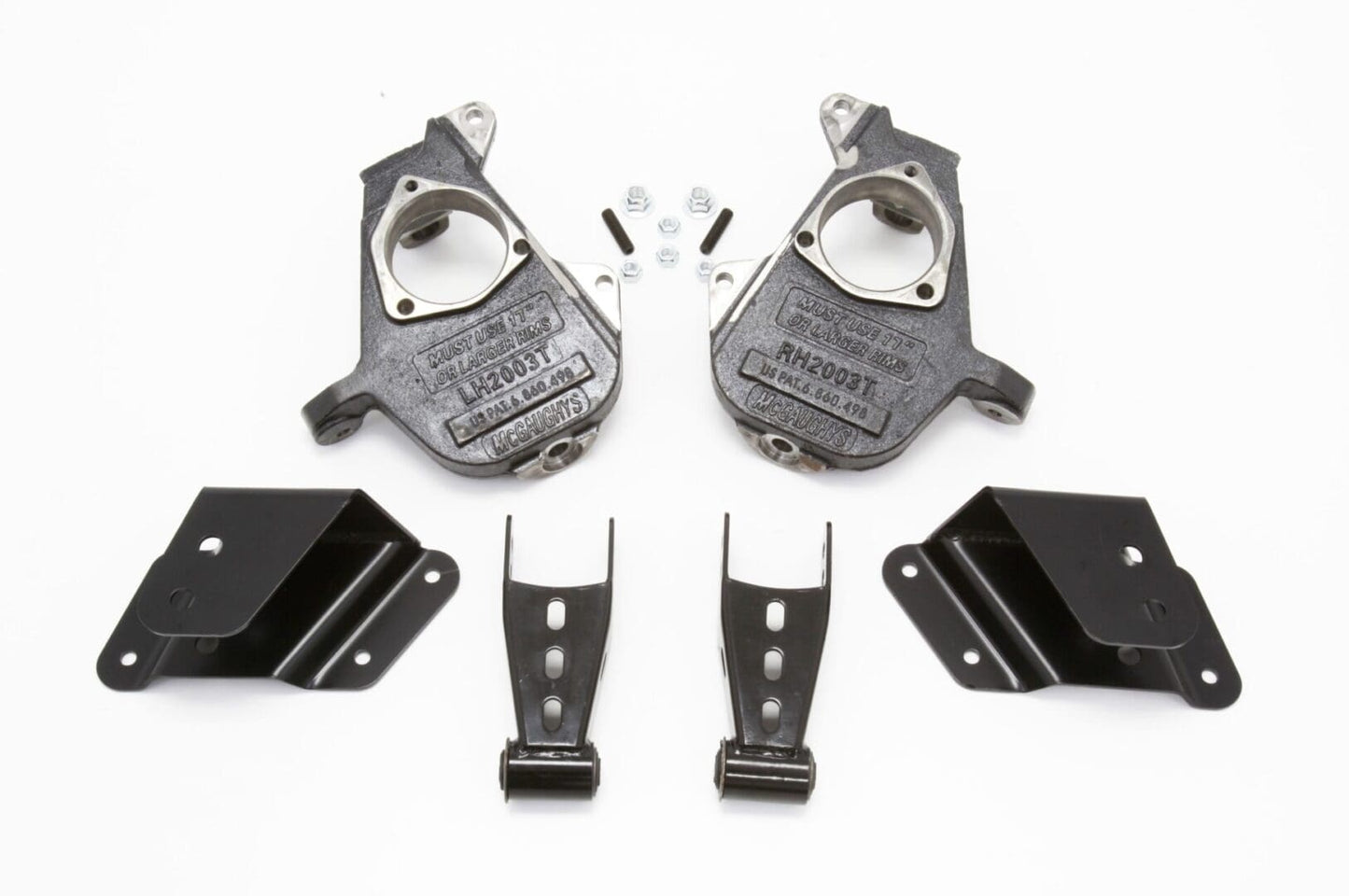 2/4 Inch Spindle Lowering Kit 1999-2006 Silverado/Sierra 1500 2WD/4WD Short Bed with T-Style Spindles