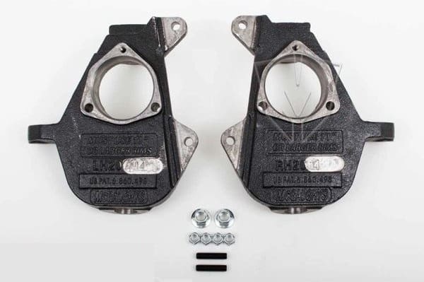 2 Inch Drop Spindles 2007-2016 Silverado/Sierra 1500 2WD/4WD with Cast Steel Control Arms