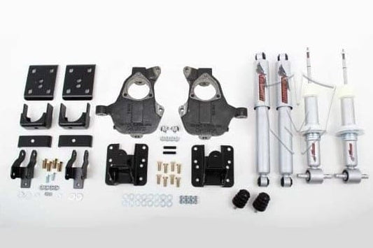 3-5/5-7 Inch Spindle/Flip Kit Lowering Kit 2014-2018 Silverado/Sierra 1500 with Stamped Steel/Alum Control Arms 2WD