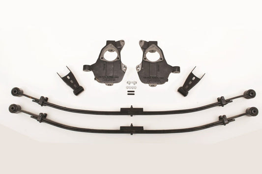 2/4 Inch Spindle/Leaf Spring Lowering Kit 2014-2018 Silverado/Sierra 1500 with Stamped Steel/Alum Control Arms 2WD