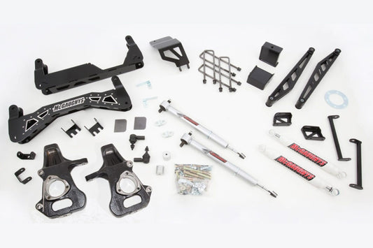 7-9 Inch Premium Lift Kit S/S Black 2014-2016 Silverado/Sierra 1500 with Cast Steel Control Arms 2WD