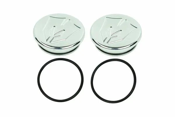 Billet Ball Joint Caps Polished fits Upper Arms 2007-2016 Silverado/Sierra 1500 with Cast Steel Control Arms
