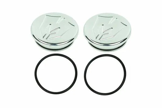 Billet Ball Joint Caps Polished fits Upper Arms 2007-2016 Silverado/Sierra 1500 with Cast Steel Control Arms