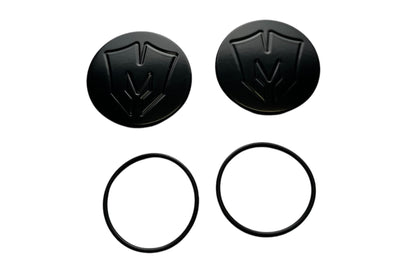 Billet Ball Joint Caps Black Fits Upper Arms 2007-2026 Silverado/Sierra 1500 2011-2026 Silverado/Sierra 2500/3500