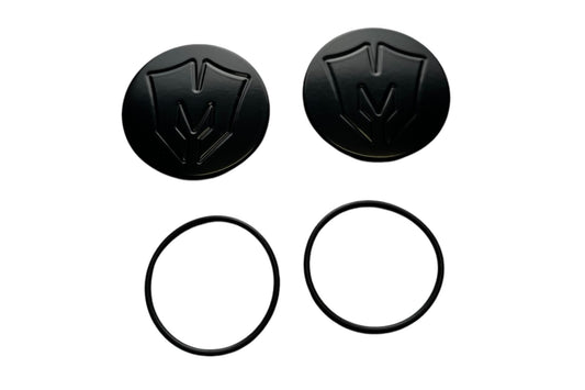 Billet Ball Joint Caps Black Fits Upper Arms 2007-2026 Silverado/Sierra 1500 2011-2026 Silverado/Sierra 2500/3500