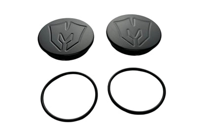 Billet Ball Joint Caps Black Fits Upper Arms 2007-2026 Silverado/Sierra 1500 2011-2026 Silverado/Sierra 2500/3500