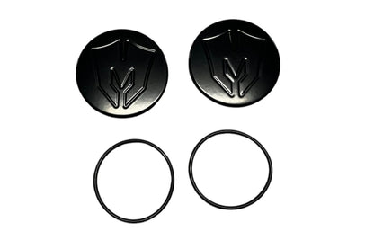 Billet Ball Joint Caps Black Fits Upper Arms 2007-2026 Silverado/Sierra 1500 2011-2026 Silverado/Sierra 2500/3500