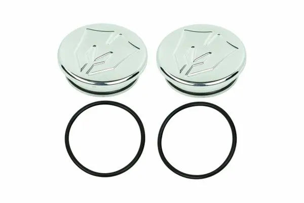 Billet Ball Joint Caps Polished Fits Upper Arms 2007-2026 Silverado/Sierra 1500 2011-2026 Silverado/Sierra 2500/3500