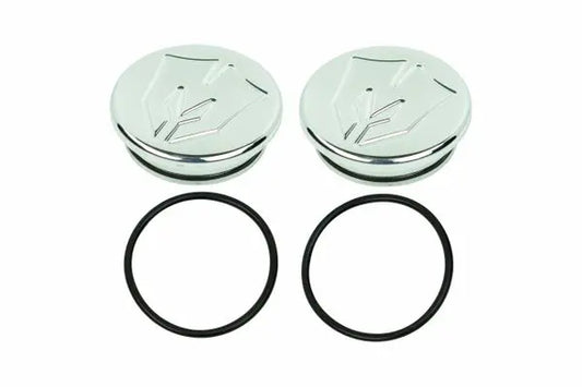 Billet Ball Joint Caps Polished Fits Upper Arms 2007-2026 Silverado/Sierra 1500 2011-2026 Silverado/Sierra 2500/3500