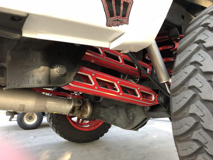 Rear Boxed 4-Link w/Raw Billet Face Plates 2014-2026 Dodge Ram 2500 8 and 10 Inch Lift Kits Black