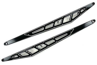 Billet Face Plates fits Traction Bars 2014-2018 Silverado/Sierra 1500 Quad Cab/Extended Cab Only Black