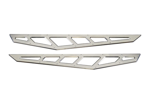 Billet Face Plates for Traction Bars 2014-2018 Silverado/Sierra 1500 Quad Cab/Extended Cab Only Raw Finish