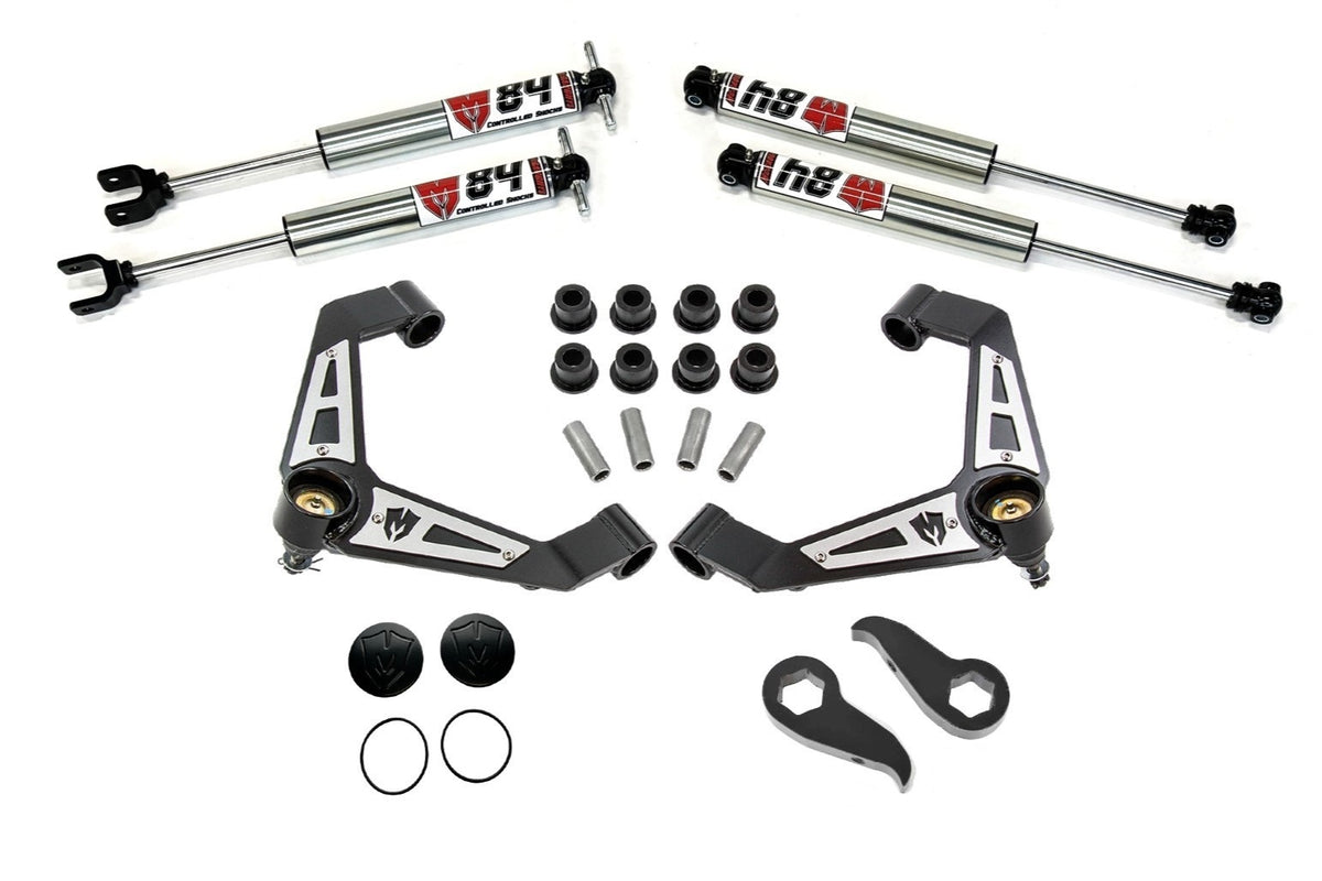 2 Inch Leveling Kit w/M84 Shocks 2011-2019 Silverado/Sierra 2500/3500 2WD/4WD - 52316