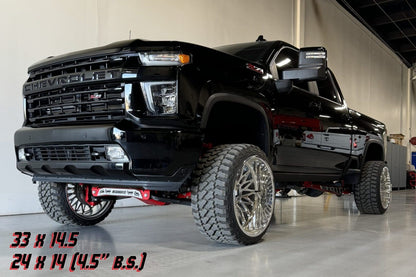 4 Inch Premium Lift Kit w/M84 Reservoir Shocks 2020-2026 Silverado/Sierra 3500 2WD/4WD
