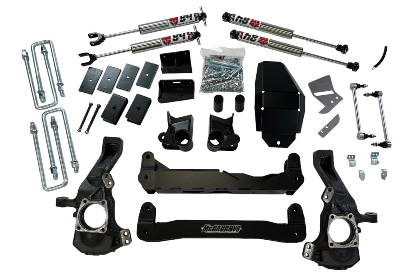 4 Inch Premium Lift Kit w/M84 Shocks 2020-2026 Silverado/Sierra 3500 2WD/4WD