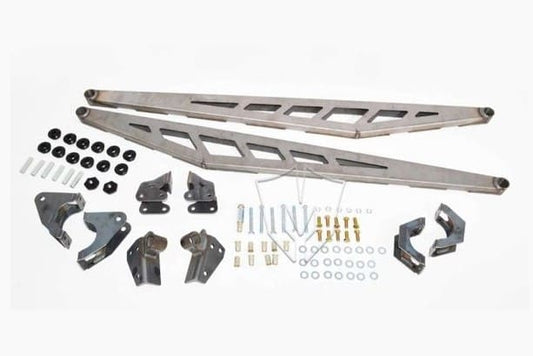 Traction Bar Kit 2005-2016 Ford F-350 Short Bed 4WD Raw Finish