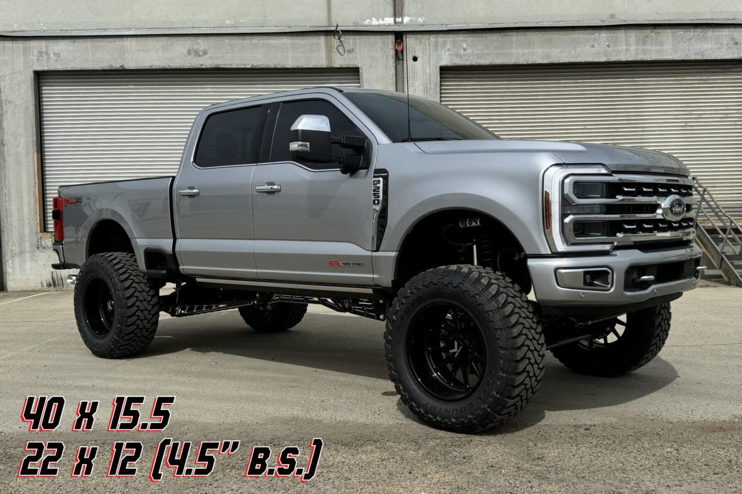 8 Inch Premium S/S Black Lift Kit 2023-2026 Ford F250 4WD