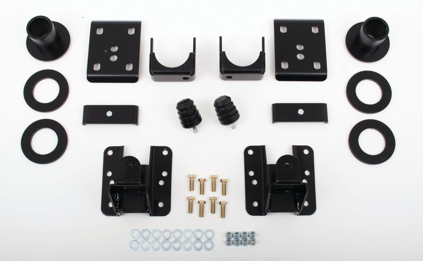2007-13 GM Silverado (1/2 ton) (2WD, ALL CABS) 2/4" Econ. Drop (Adj.. Strut Rings, Flip Kit, & Adj. Rear Hangers)