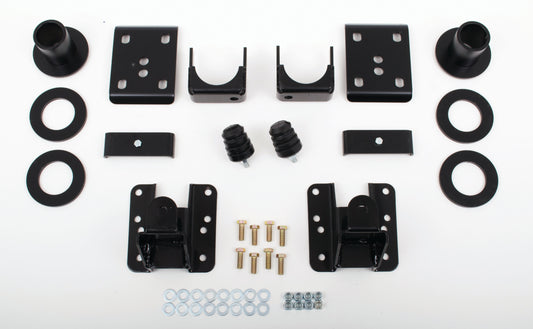 2007-13 GM Silverado (1/2 ton) (2WD, ALL CABS) 2/4" Econ. Drop (Adj.. Strut Rings, Flip Kit, & Adj. Rear Hangers)