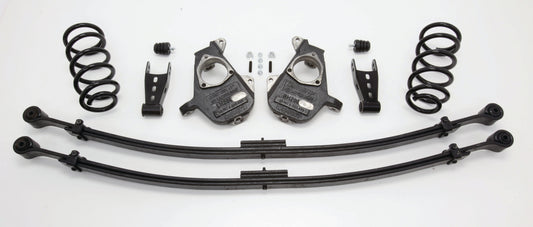 2007-13 S-Cab Silverado 3/5" Deluxe Drop Kit (Spindles, Coil Springs, Leaf Springs, Shackles, & Bump Stops)