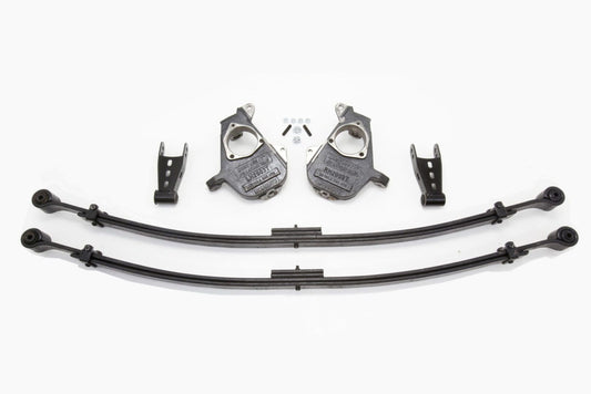 2/4 Inch Spindle/Leaf Spring Lowering Kit 1999-2006 Silverado/Sierra 1500 2WD with C-Style Spindles