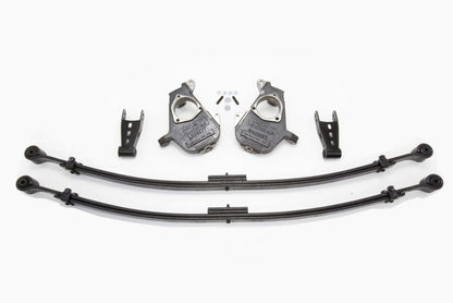 2/4 Inch Spindle/Leaf Spring Lowering Kit 1999-2006 Silverado/Sierra 1500 2WD/4WD with T-Style Spindles