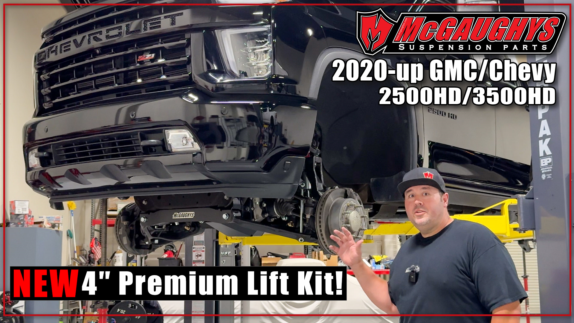 Load video: NEW 4" PREMIUM LIFT KIT 2020-2025 CHEVY/GMC 2500/3500