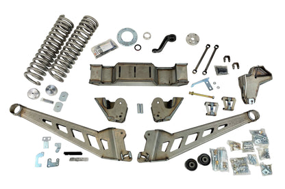 10 Inch Premium Lift Kit with Radius Arms 2019-2024 Dodge Ram 3500 4WD Raw Finish - 54432