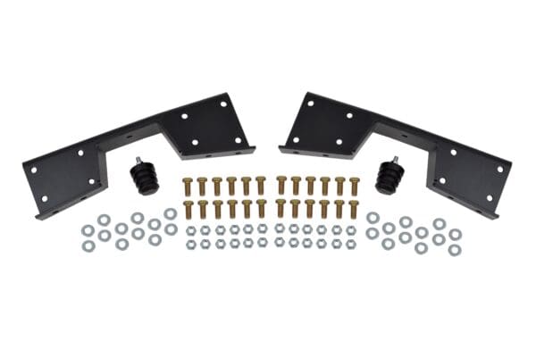 Black suspension lift kit with hardware.