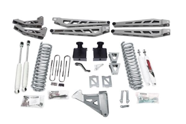 Truck lift kit with shocks and springs.