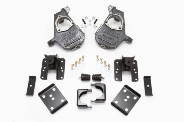 Suspension lift kit for truck with hardware.