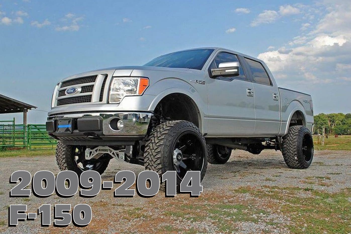 Silver Ford F-150 pickup truck.