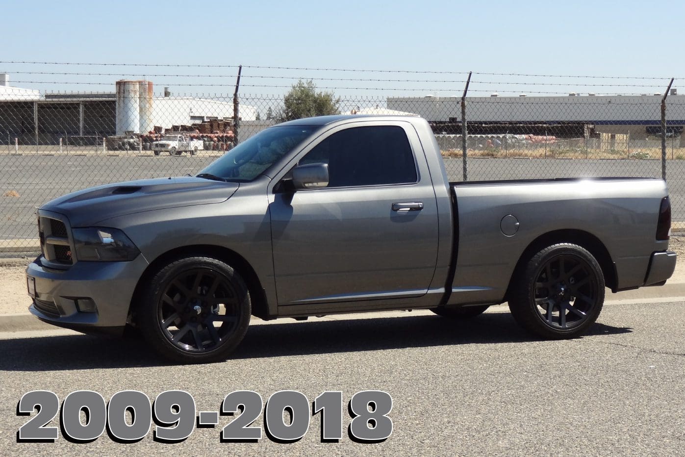 Gray Dodge Ram pickup truck 2009-2018.