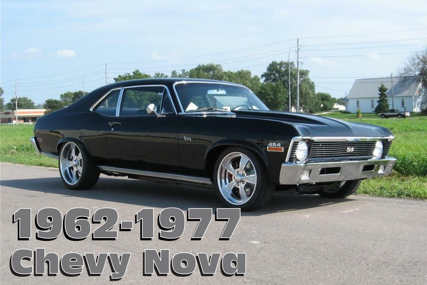 Black 1962-1977 Chevy Nova SS