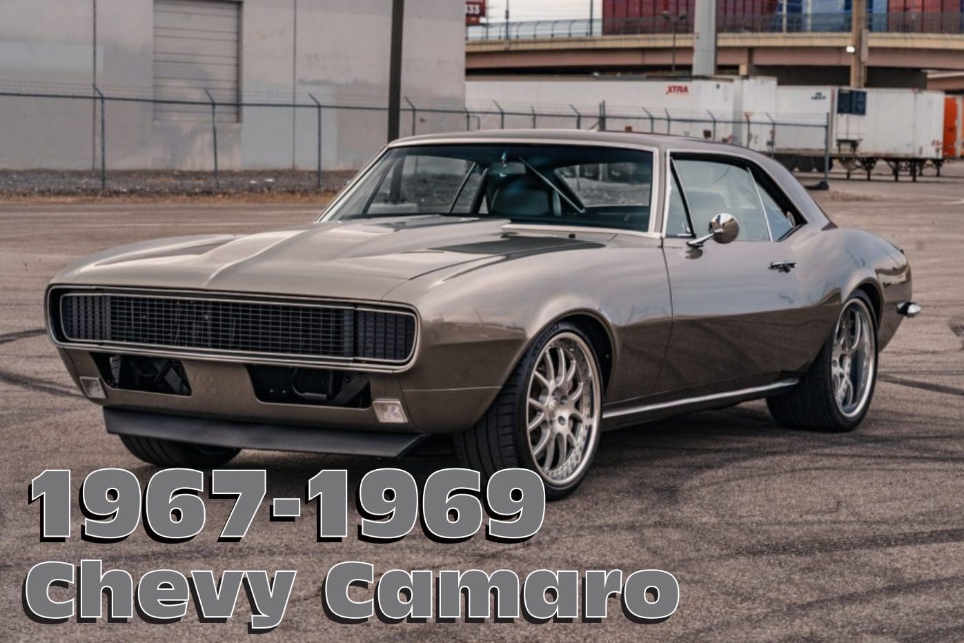 Gray 1967-1969 Chevrolet Camaro.