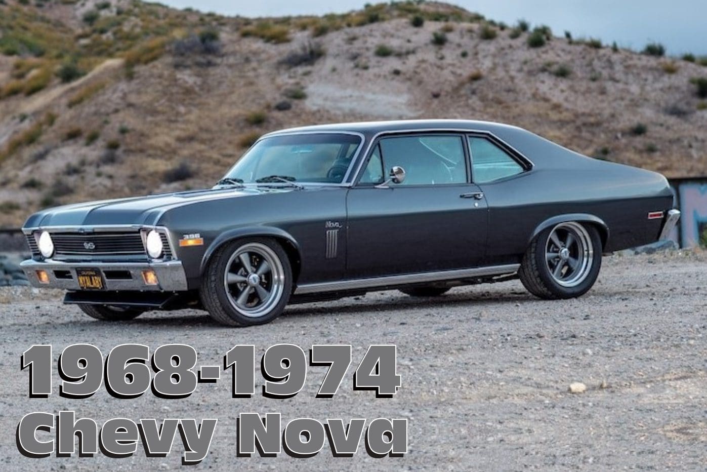 Gray 1968-1974 Chevy Nova coupe.