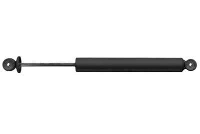 Black shock absorber with end caps.