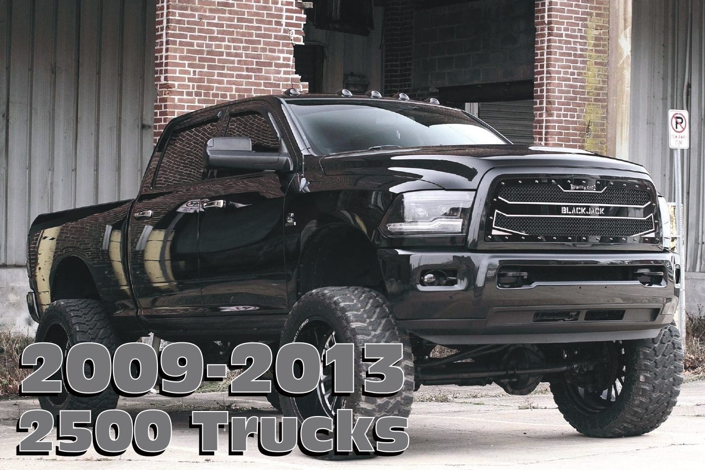 Black 2009-2013 Ram 2500 truck.