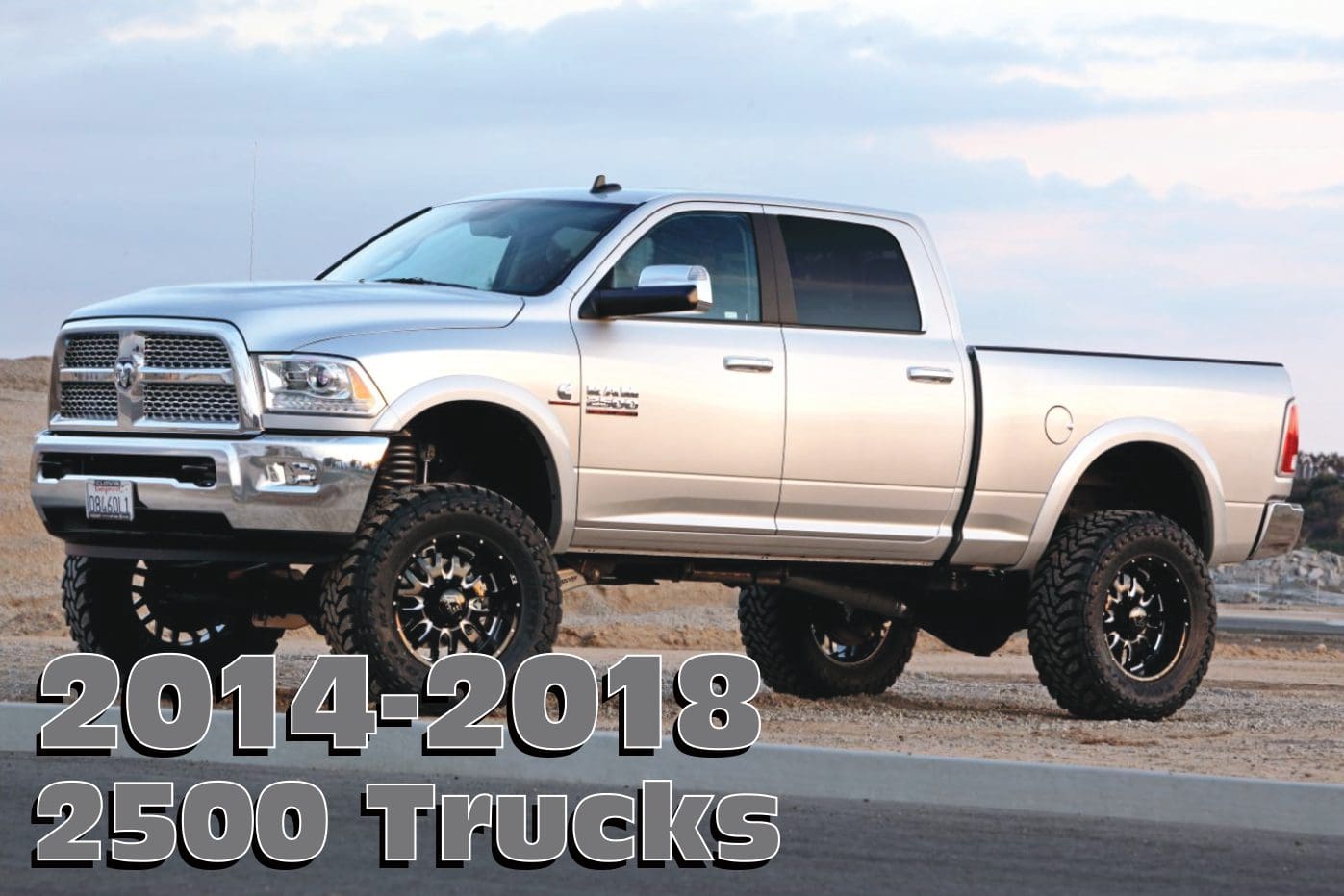 Silver 2014-2018 Ram 2500 pickup truck.