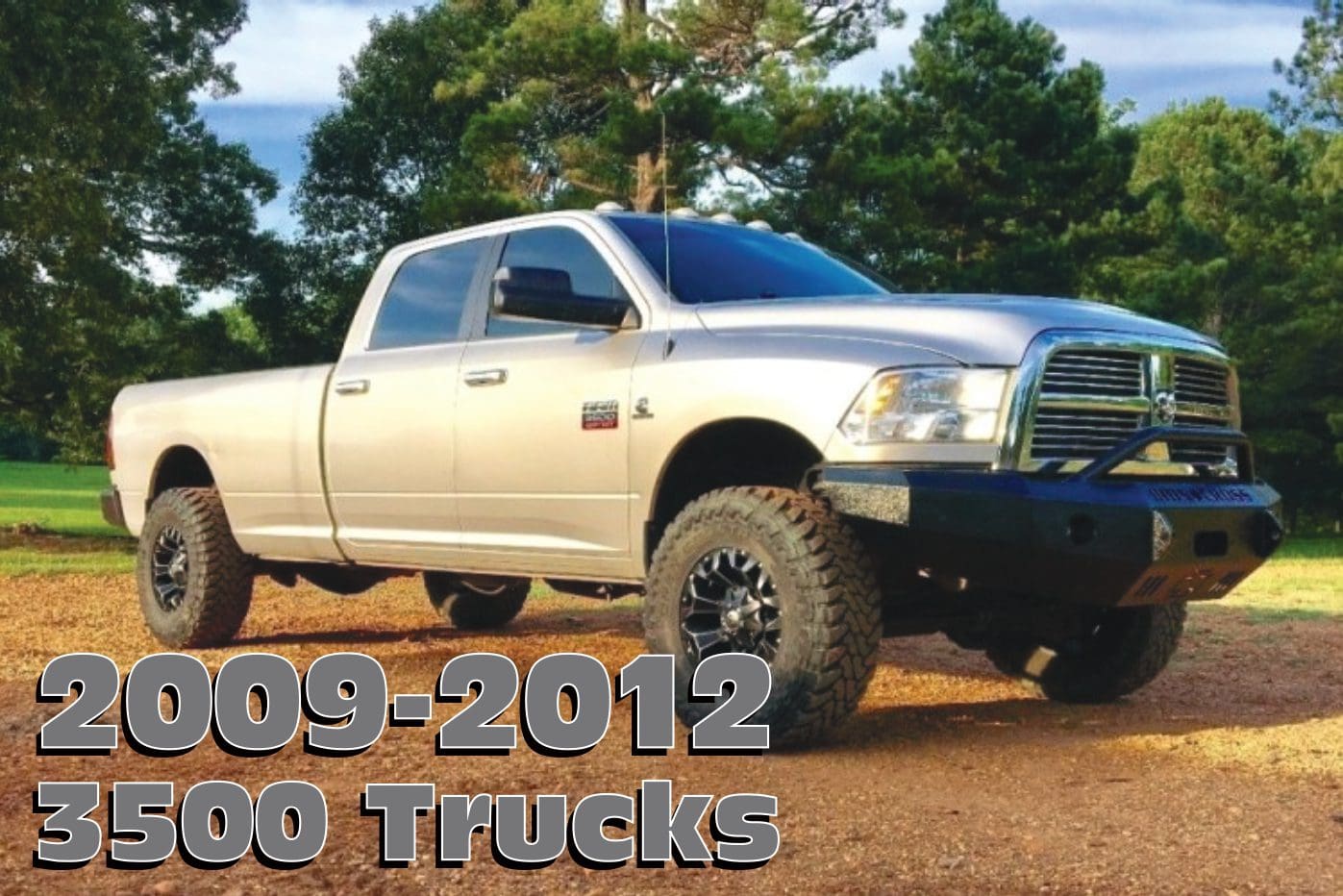 Silver 2009-2012 Ram 3500 truck.