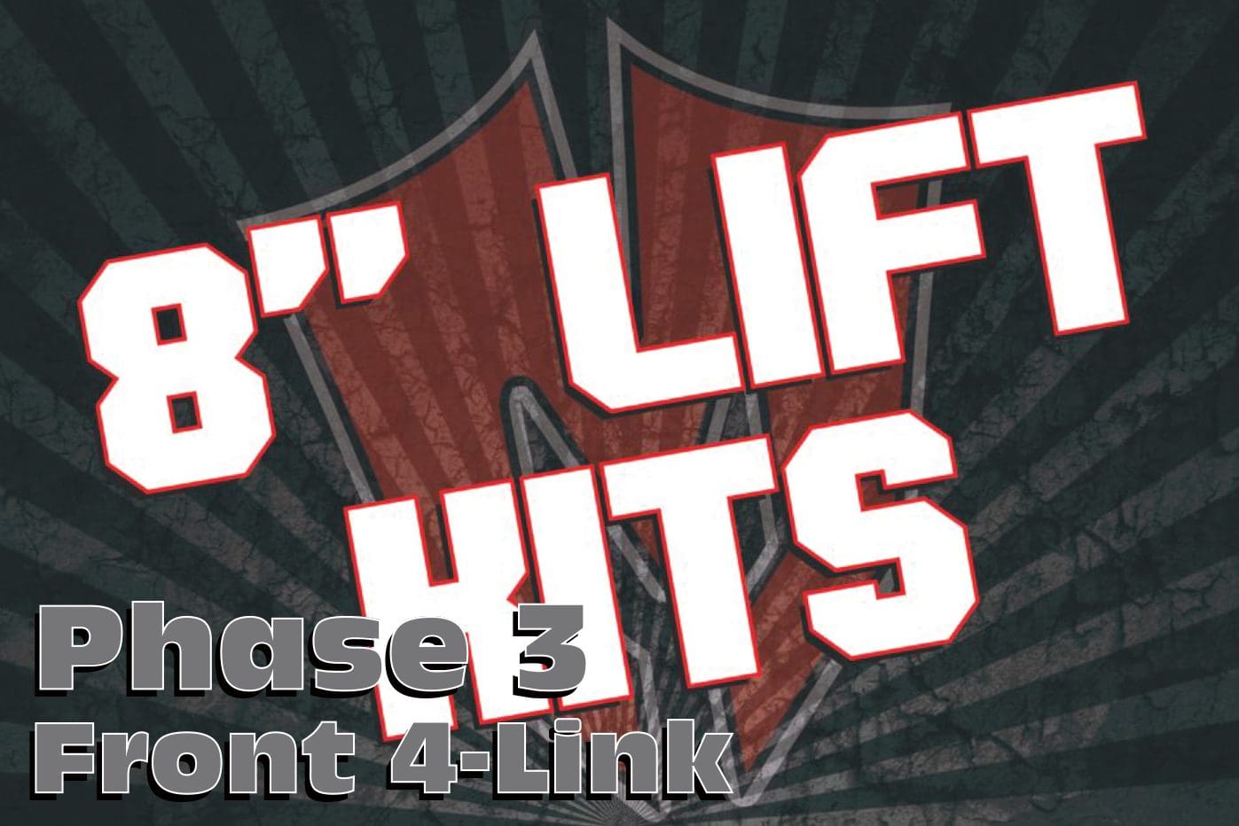 A black and white photo of the words " 8 lift hits ".