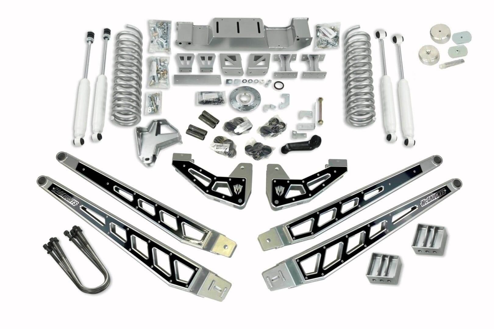 The lift kit includes all of the different parts needed to build a lift.