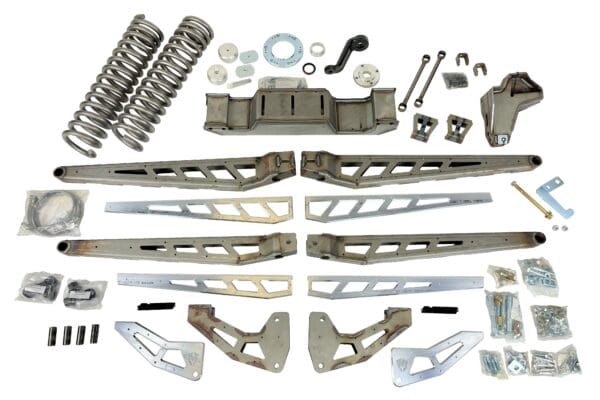 Suspension lift kit for off-road vehicles.