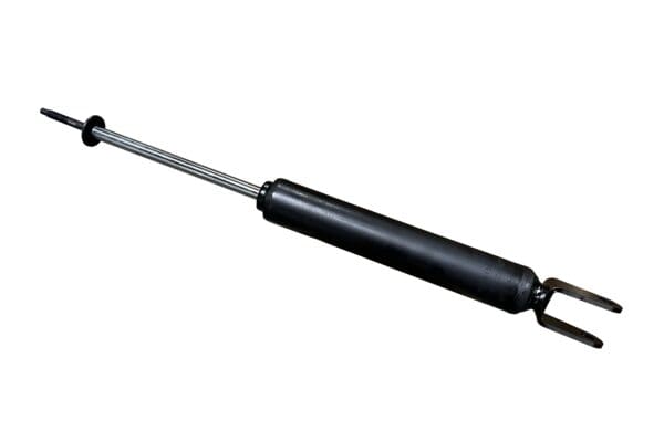 Black vehicle shock absorber part.