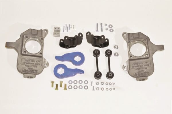 3"/5" Lowering Kit, 2003-2009 Hummer H2, Factory Rear Air (#33095)